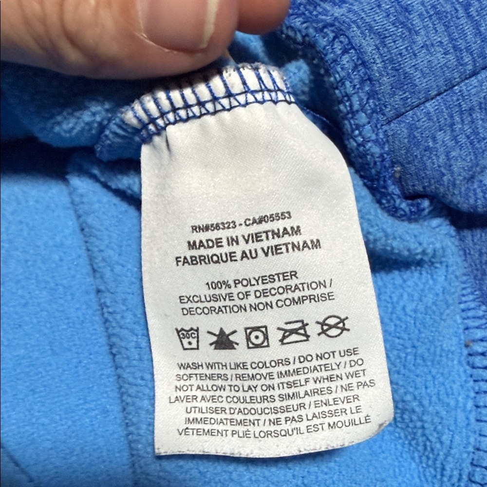 Nike Blue Heather Pullover Hoodie with White Swoosh - Picture 3 of 9